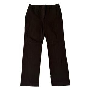 Chico's Brigitte Slim Pull-On Pants, Chocolate Brown, Size 2R
